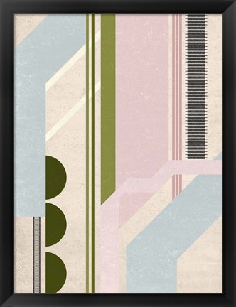 Framed Aqua Pools IV Print