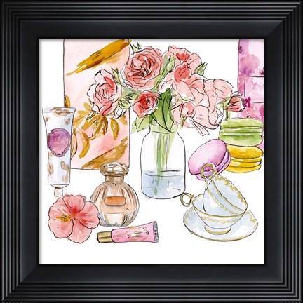 Framed Morning Glamour I Print