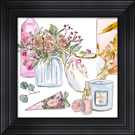 Framed Morning Glamour II Print