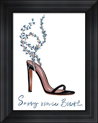 Framed Sassy Statement II Print