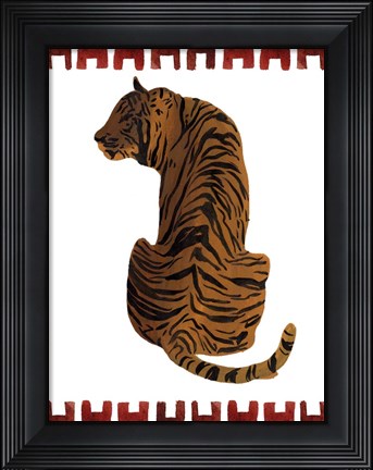 Framed Asian Tiger I Print