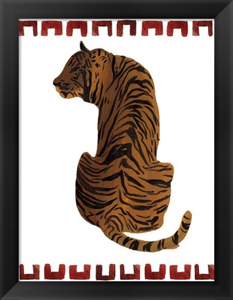 Framed Asian Tiger I Print