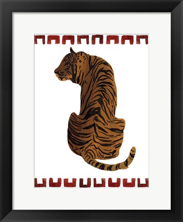 Framed Asian Tiger I Print