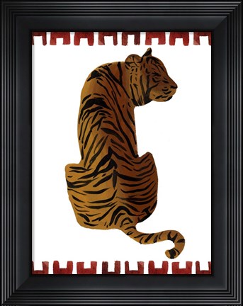 Framed Asian Tiger II Print