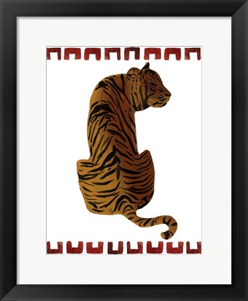 Framed Asian Tiger II Print