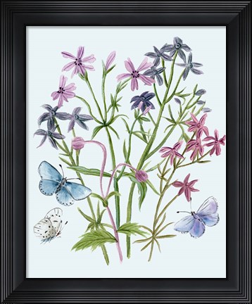 Framed Wildflowers Arrangements II Print