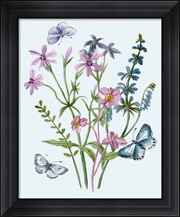Framed Wildflowers Arrangements IV Print