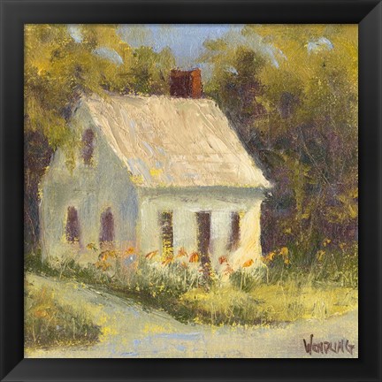 Framed Sweet Cottage I Print