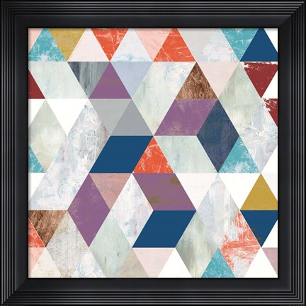 Framed Bright Mosaic I Print