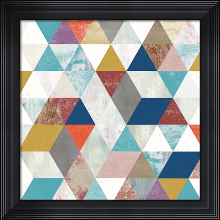 Framed Bright Mosaic II Print