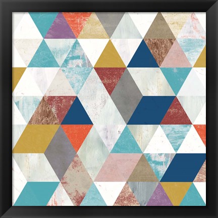 Framed Bright Mosaic II Print