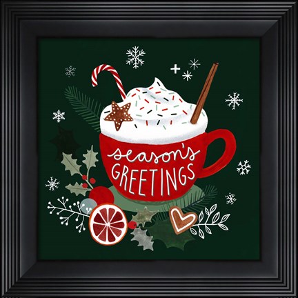 Framed Christmas Comforts I Print
