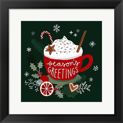 Framed Christmas Comforts I Print