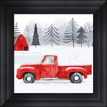 Framed Snow Country I Print