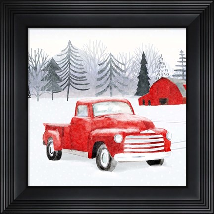 Framed Snow Country II Print