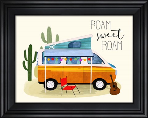 Framed Roam Sweet Roam II Print