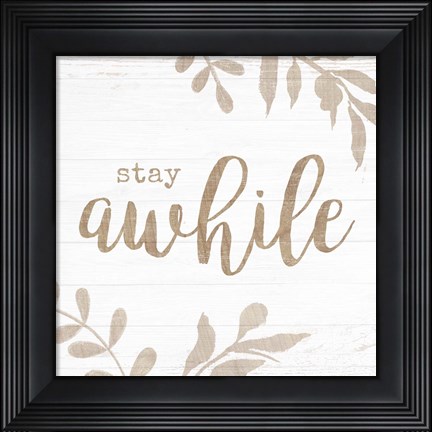 Framed Shiplap Sentiment II Print