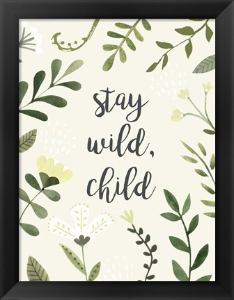 Framed Nursery Sentiment II Print