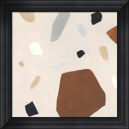 Framed Terrazzo Shards I Print