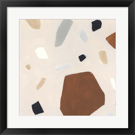 Framed Terrazzo Shards I Print