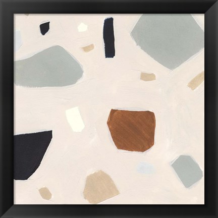 Framed Terrazzo Shards III Print