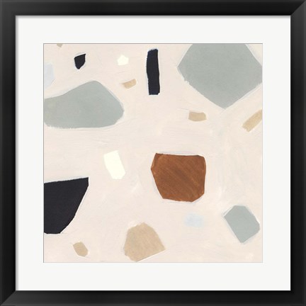 Framed Terrazzo Shards III Print