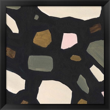 Framed Terrazzo Shards VI Print