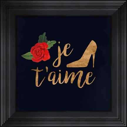 Framed Oui Oui Glam I Print