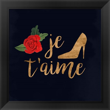 Framed Oui Oui Glam I Print