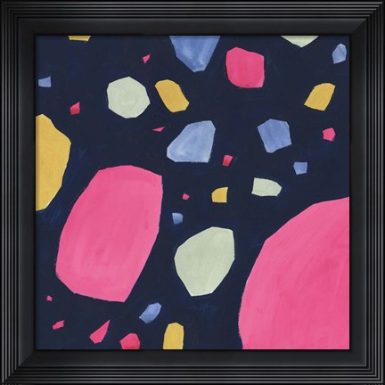 Framed Bright Terrazzo I Print