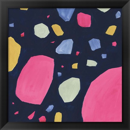 Framed Bright Terrazzo I Print