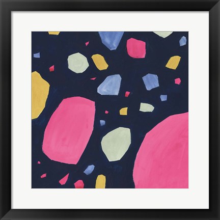 Framed Bright Terrazzo I Print