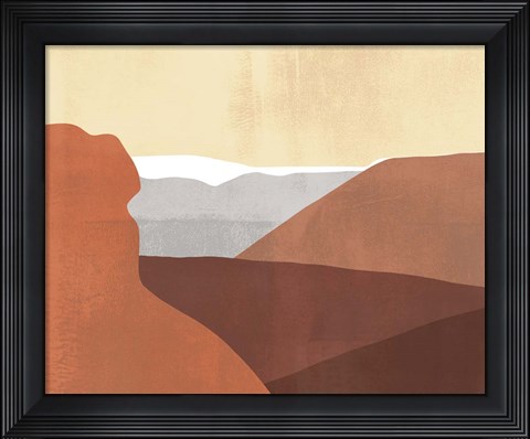 Framed Sedona Colorblock I Print