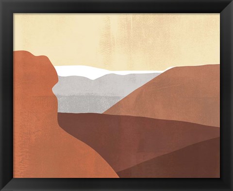 Framed Sedona Colorblock I Print