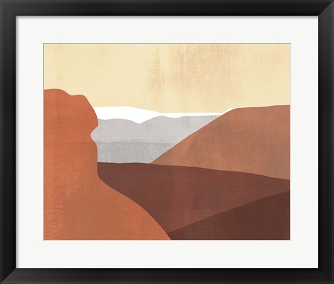 Framed Sedona Colorblock I Print