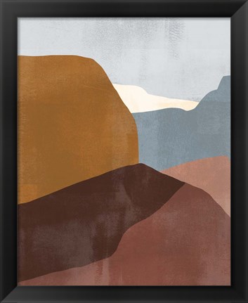 Framed Sedona Colorblock III Print