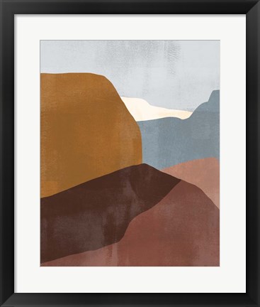 Framed Sedona Colorblock III Print