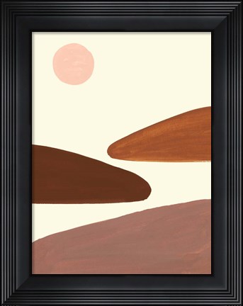 Framed Simple Scape I Print