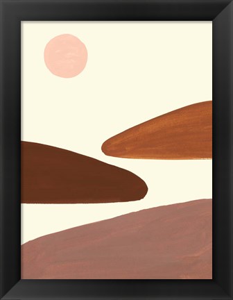 Framed Simple Scape I Print