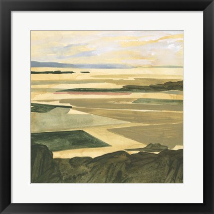 Framed Golden Farmland I Print