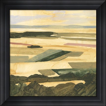 Framed Golden Farmland II Print