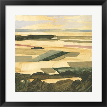 Framed Golden Farmland II Print