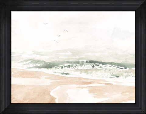 Framed Sandy Surf I Print