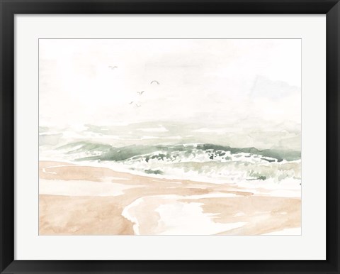 Framed Sandy Surf I Print