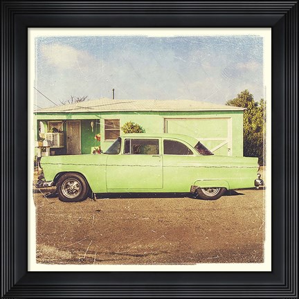 Framed Vintage Ride IV Print