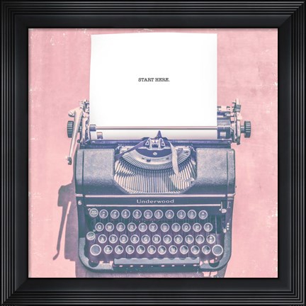 Framed Vintage Office VII Print
