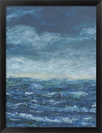 Framed Dark Seas I Print