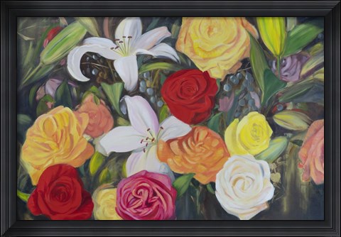 Framed Floral Abundance II Print