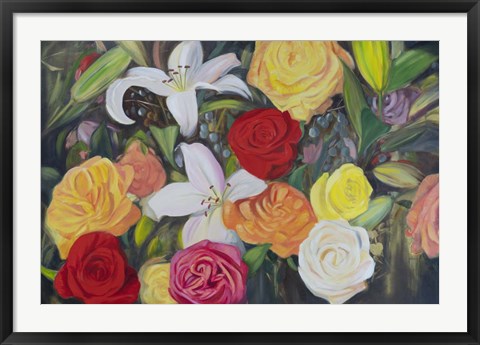 Framed Floral Abundance II Print