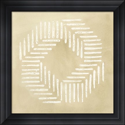 Framed Sand Stitch I Print